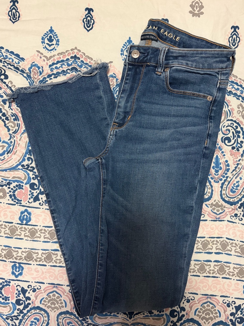 American Eagle High Rise Skinny Kick Jeans